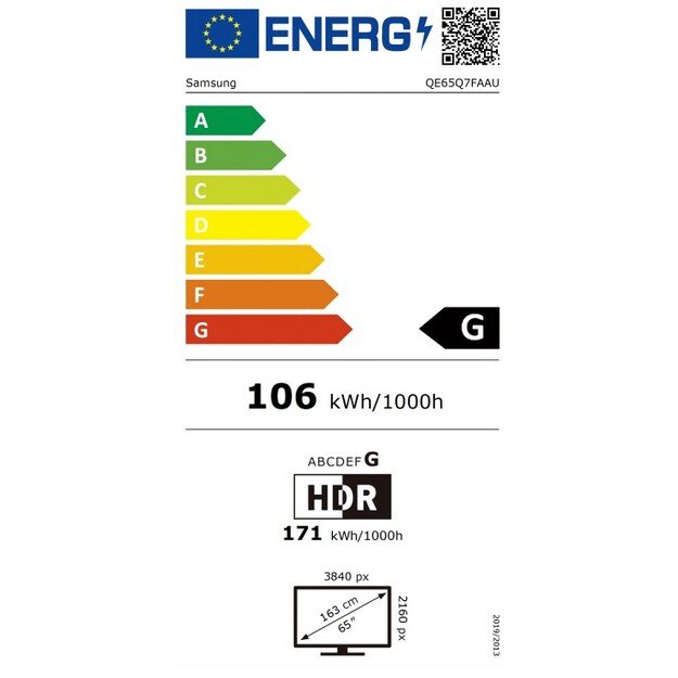 QLED Televizorius Samsung QE65Q7FAAUXXH