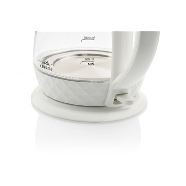 ETA | Crystal Kettle | ETA315490010 | Electric | 2200 W | 1.7 L | Glass | 360&deg; rotational base | Glass/White