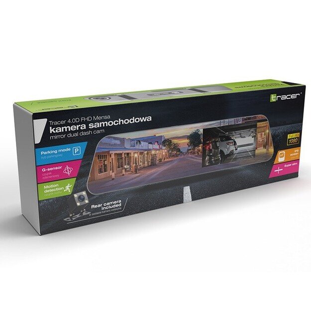 Car camera TRACER TRAKAM47111 4.0D FHD MENSA (G-sensor, parking, motion, rear)
