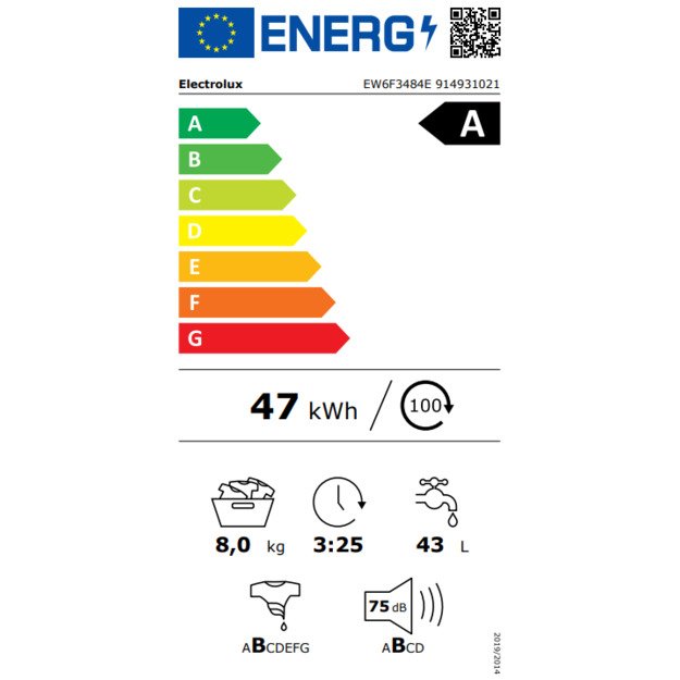 Skalbyklė ELECTROLUX EW6F3484E