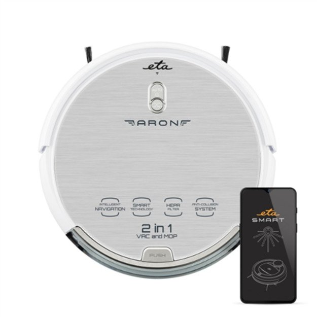 ETA | Vacuum Cleaner Robot | ETA351290000 Aron | Dry | Operating time (max) 120 min | Li-Ion | 2400 mAh | Dust capacity 0.3 L |