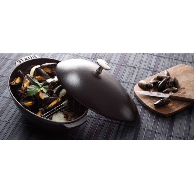 ZWILLING STAUB SPECIAL COCOTTE MUSSEL POT BLACK 2 L Casserole baking dish