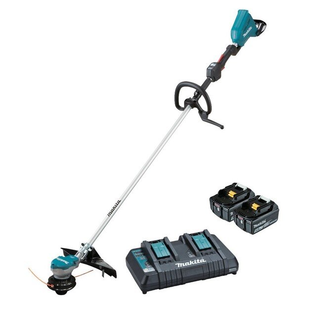 Makita DUR368LPT2 brush cutter/string trimmer 35 cm Battery Black, Blue 1