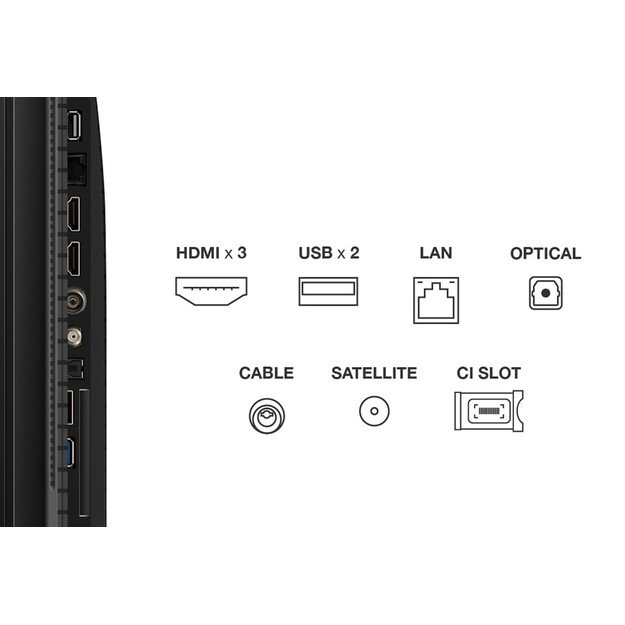 TCL P7K 43P7K TV 109.2 cm (43 ) 4K Ultra HD Smart TV Wi-Fi Metallic 430 cd/m&sup2;