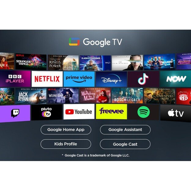 TCL P7K 43P7K TV 109.2 cm (43 ) 4K Ultra HD Smart TV Wi-Fi Metallic 430 cd/m&sup2;