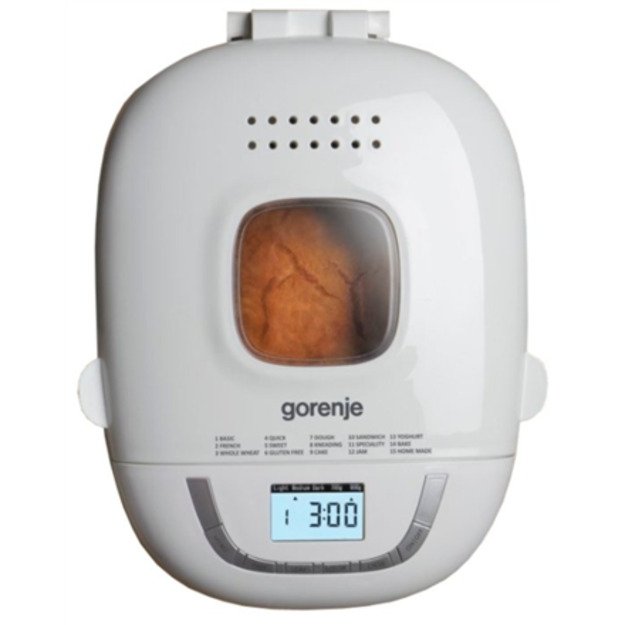 Gorenje | Bread maker | BM910WII | Power 550 W | Number of programs 15 | Display LCD | White