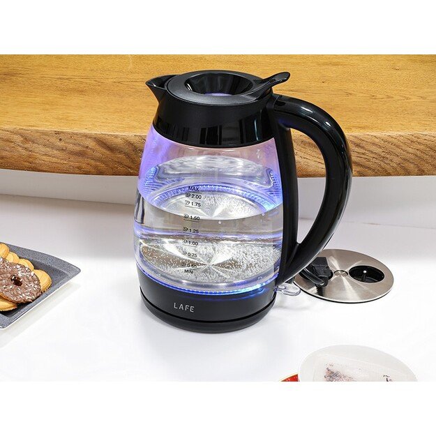Lafe 47573 Electric Kettle Essential XL CEG016 Glass 2L
