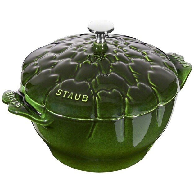 Staub Round Cast Iron Artichoke Pot - 3 ltr, Green