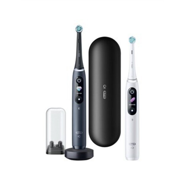 Oral-B Electric Toothbrush iO8 Series Duo For adults Rechargeable Black Onyx/White Number of brush heads included 2 Number of