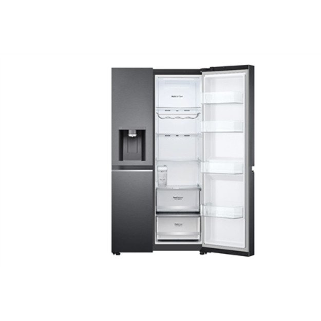 LG | Refrigerator | GSLV71MCLE | Energy efficiency class E | Free standing | Side by side | Height 179 cm | No Frost system | Fr