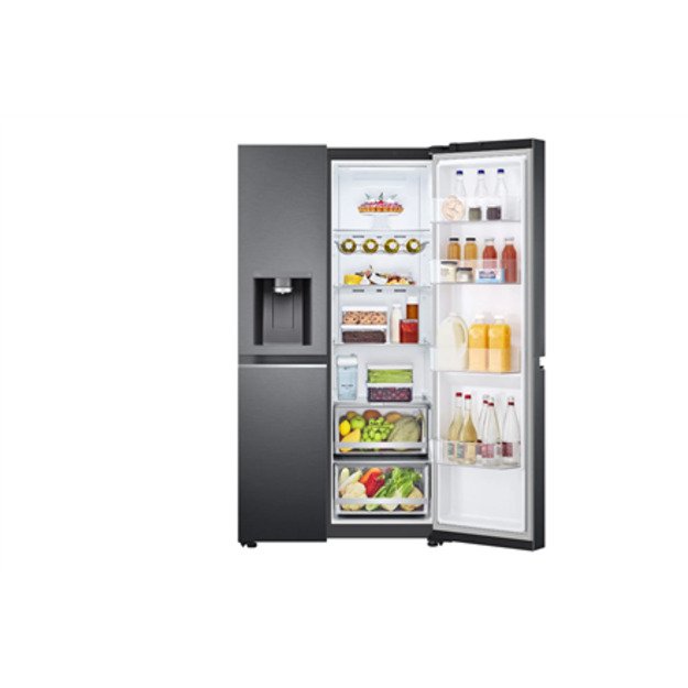 LG | Refrigerator | GSLV71MCLE | Energy efficiency class E | Free standing | Side by side | Height 179 cm | No Frost system | Fr