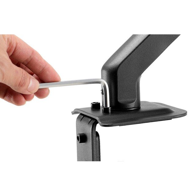 Maclean MC-906 Monitor Mount Holder Desk Table Mount 17  - 32  Adjustable Rotatable VESA 12 kg 1