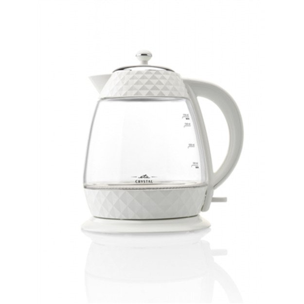 ETA | Crystal Kettle | ETA315490010 | Electric | 2200 W | 1.7 L | Glass | 360° rotational base | Glass/White