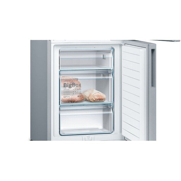 Bosch Serie 4 KGV33VLEA fridge-freezer Freestanding 289 L E Stainless steel