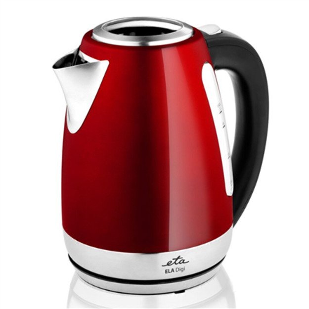 ETA | Kettle | Ela Digi ETA959890010 | Electric | 2200 W | 1.7 L | Stainless steel | 360° rotational base | Red