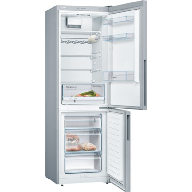 Bosch | Refrigerator | KGV36VIEAS | Energy efficiency class E | Free standing | Combi | Height 186 cm | No Frost system | Fridge