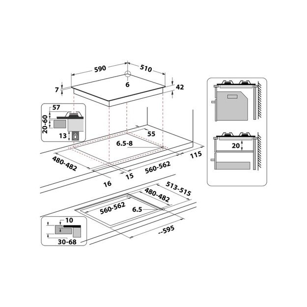 WHIRLPOOL GOB 616/NB