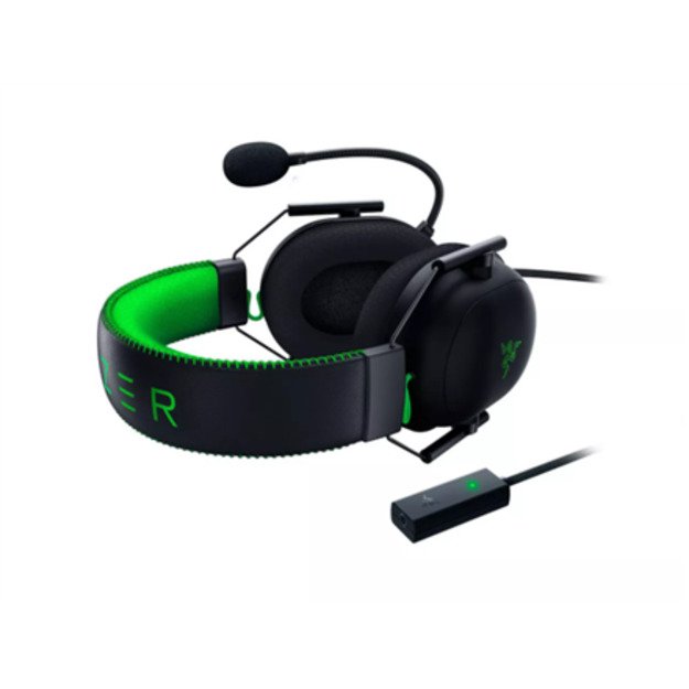 Razer Multi-platform  BlackShark V2 Special Edition Headset, On-ear, Microphone, Black/Green, Wired, Yes