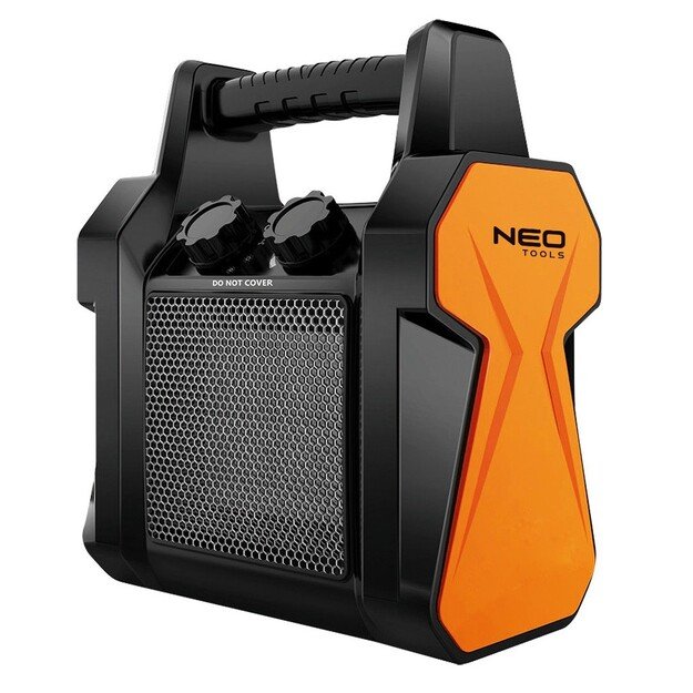 NEO TOOLS 90-060 electric space heater Ceramic PTC 2000 W Black, Orange