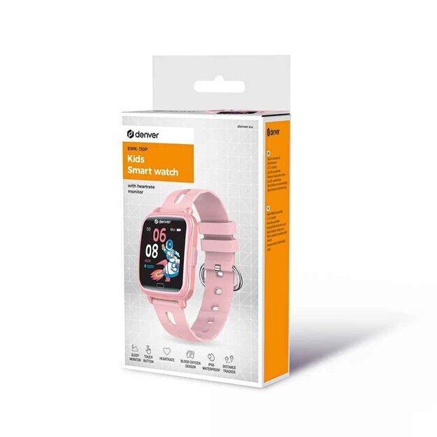 Denver SWK-110P smartwatch / sport watch 3.56 cm (1.4 ) Digital Pink