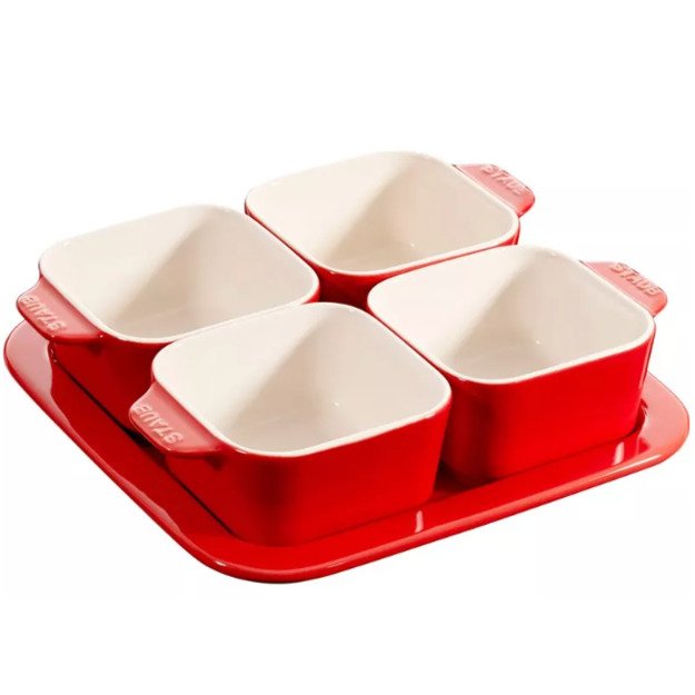 STAUB 5 PIECE APPETIZER SET 40511-119-0 - RED 500 ML