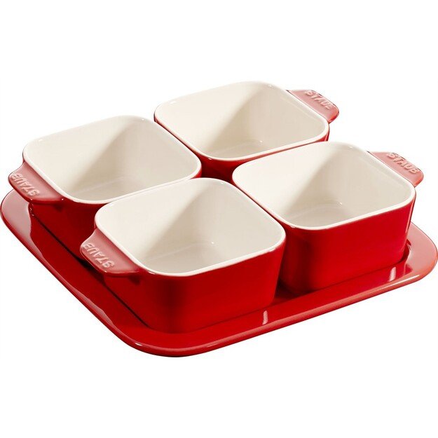 STAUB 5 PIECE APPETIZER SET 40511-119-0 - RED 500 ML