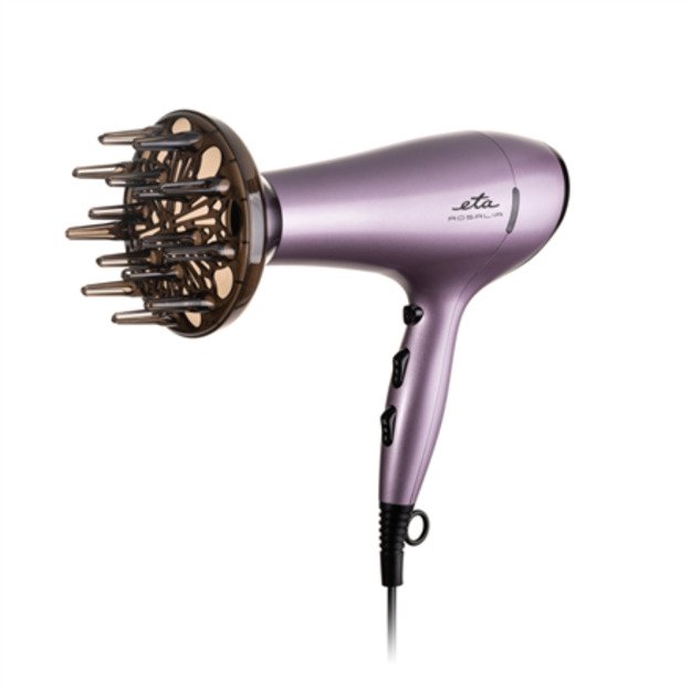 ETA | Hair Dryer | ETA431990000 Rosalia | 2200 W | Number of temperature settings 3 | Ionic function | Diffuser nozzle | Purple