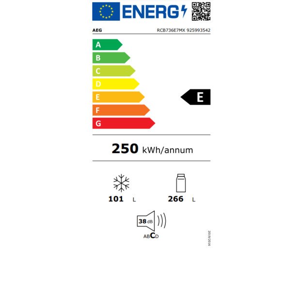 Šaldytuvas AEG RCB736E7MX