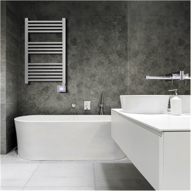 Adler LED Electric Bathroom Radiator | AD 7824 | Radiator | 600 W | White | IP24