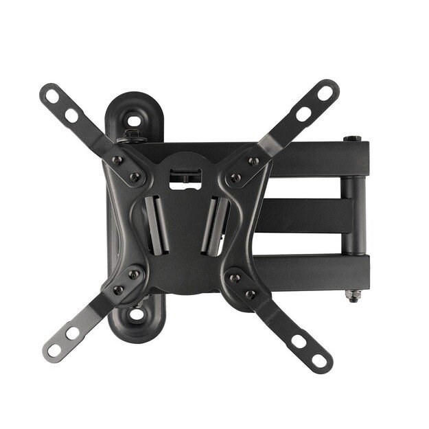 Maclean MC-418 TV Monitor Full Motion Wall Mount 23 -43  30kg max VESA 200x200 Black Tilting Rotating Adjustable Wall Distance