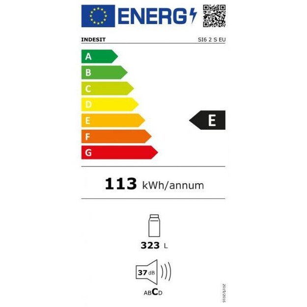 INDESIT | Refrigerator | SI6 2 S | Energy efficiency class E | Free standing | Larder | Height 167 cm | Fridge net capacity 323