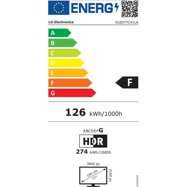 Televizorius LG OLED77C41LA