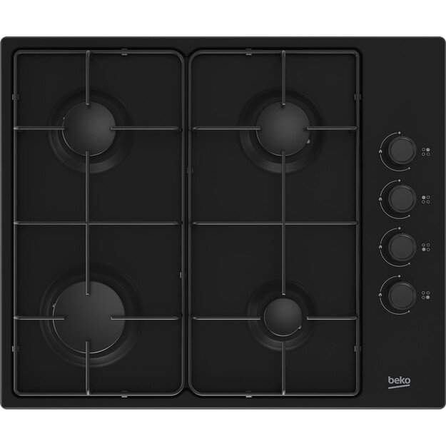 Beko HIBG64120SB hob Black Built-in 60 cm Gas 4 zone(s)