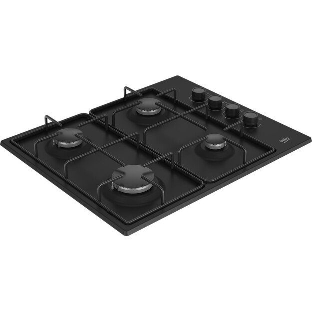 Beko HIBG64120SB hob Black Built-in 60 cm Gas 4 zone(s)