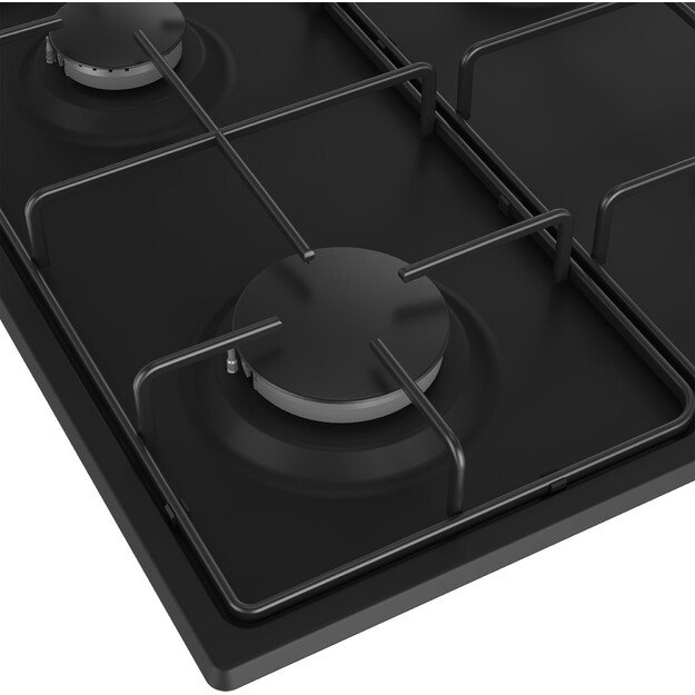 Beko HIBG64120SB hob Black Built-in 60 cm Gas 4 zone(s)