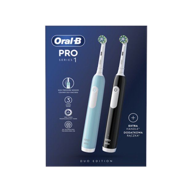 El. dantų šepetėlis Oral-B Pro1 Duo Pack