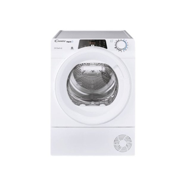 Candy Dryer Machine | ROE H8A2TE-S | Energy efficiency class A++ | Front loading | 8 kg | Big Digit | Depth 61.1 cm | White