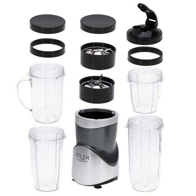 Adler Blender Smoothie Set | AD 4084 | Tabletop | 1200 W | Jar material BPA-Free | Jar capacity 0.3+0.5+0.5+0.7 L | Ice crushing