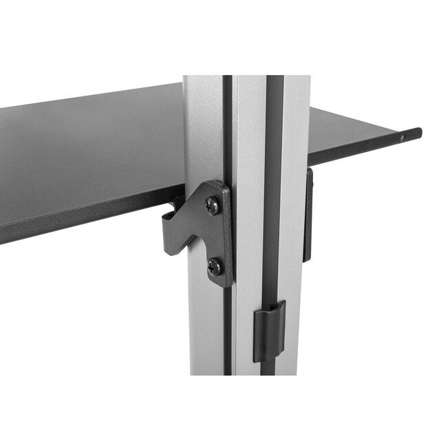 Telescopic TV holder, ceiling and floor with shelf Maclean MC-791N 37  -70 , max. 30 kg