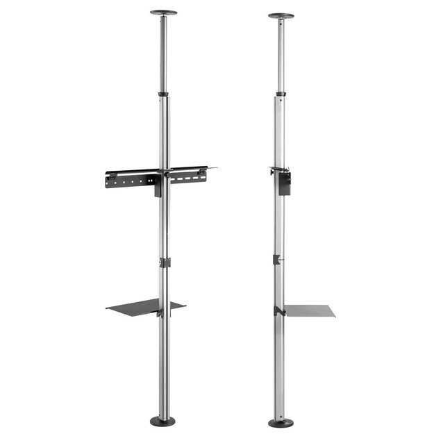 Telescopic TV holder, ceiling and floor with shelf Maclean MC-791N 37  -70 , max. 30 kg