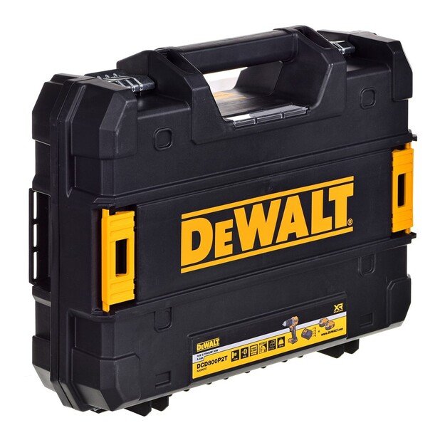 Suktuvas  18V 2x5,0Ah BL TSTAK DCD800P2T DEWALT