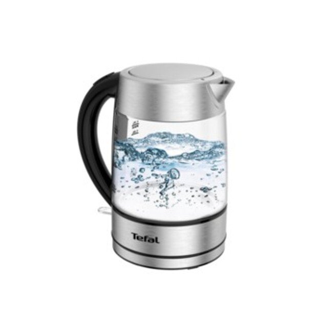 Tefal KI772D electric kettle 1.7 L 2400 W Stainless steel, Transparent