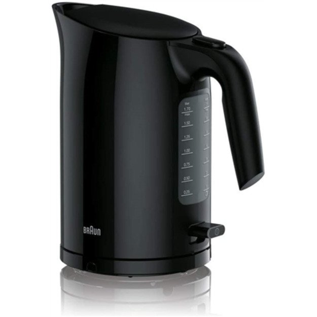 Braun | Kettle | WK3100BK PurEase | Standard | 2200 W | 1.7 L | Plastic | 360&deg; rotational base | Black