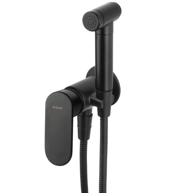 Potinkinis bidė du&scaron;elio komplektas Deante Alpinia BGA_N34M, Nero