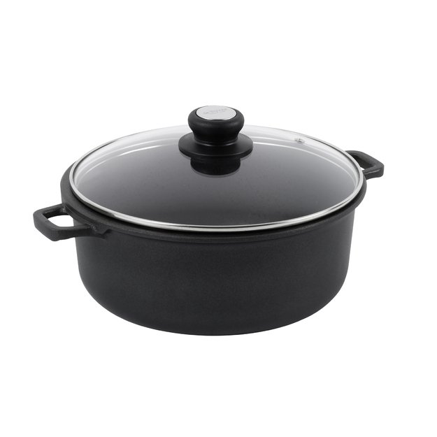 Shallow pot with a lid, 2.8 l, Choc Extreme