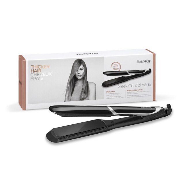 BaByliss Sleek Control Wide Straightening iron Warm Black 98.4  (2.5 m) 4