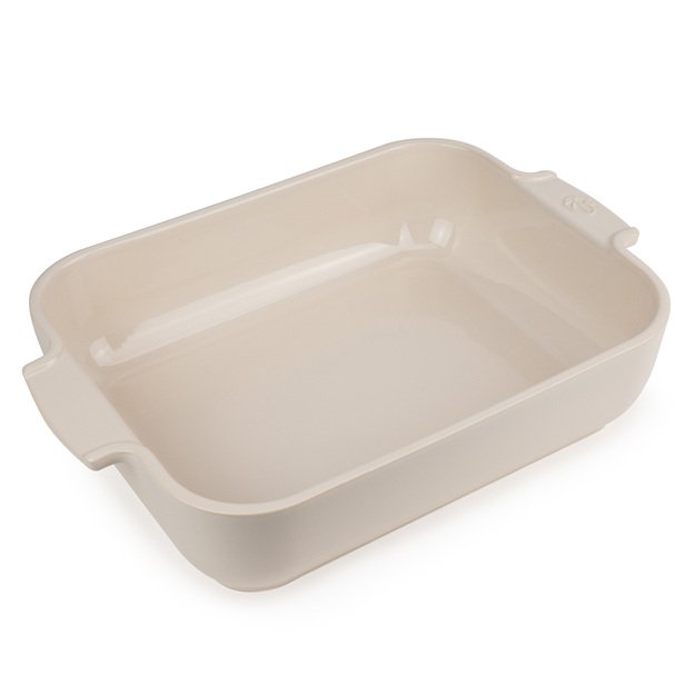 PEUGEOT APPOLIA stačiakampis indas 36 cm ecru