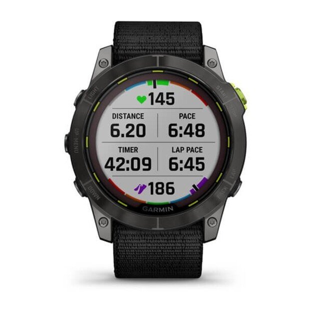 Garmin Enduro 2 Solar Black Carbon Gray DLC Ti Ultrafit Band 6
