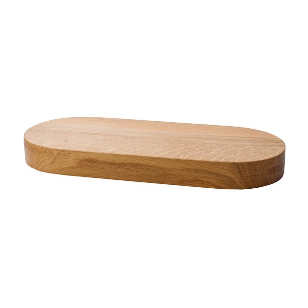 Oval board, 50x29x4 cm, oak, Stratos