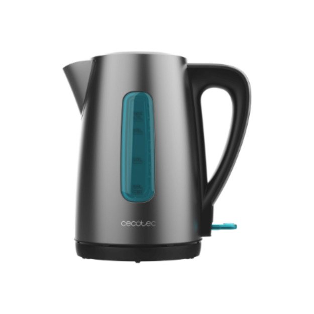 Cecotec Kettle | Thermosense 210 Steel | Electric | 2200 W | 1.7 L | Stainless steel | 360° rotational base | Black